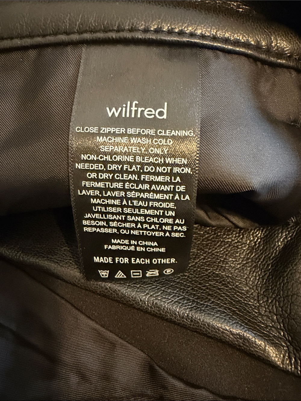 Wilfred Black Faux Leather Straight-Leg Jeans - Picture 6 of 7